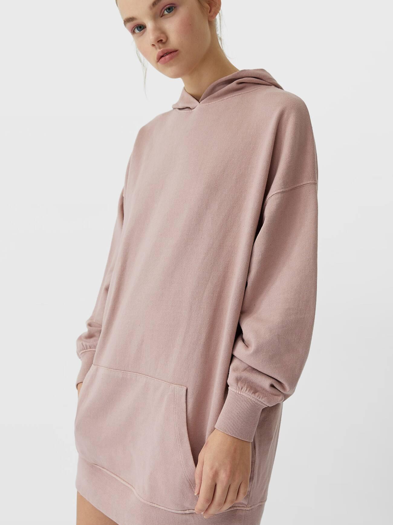 

Худи Stradivarius XAZ283721JFLC M Розовое