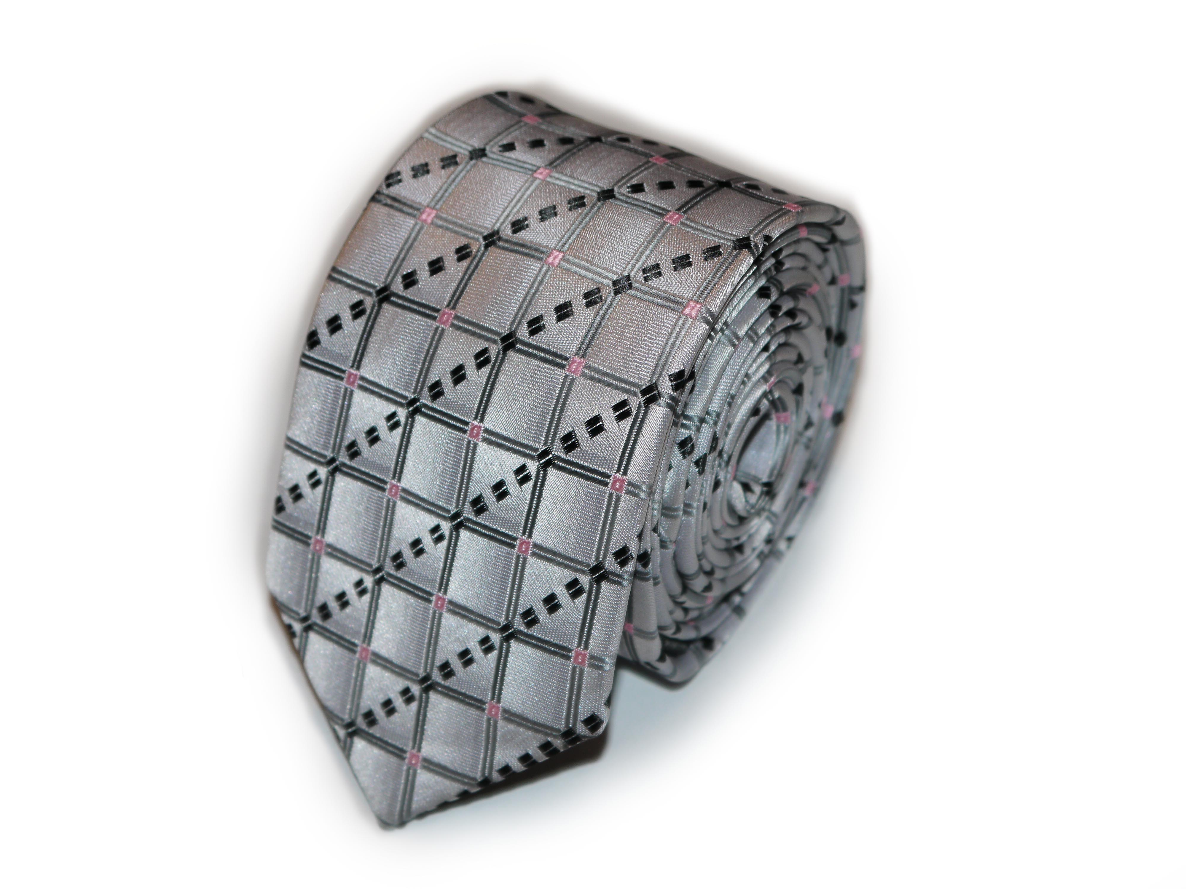 

Галстук Romanno Mazzni R006 152x6 см Серый