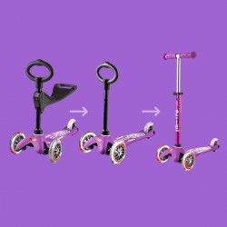 

Самокат MICRO серии "Mini 3in1 Deluxe" – ФИОЛЕТОВЫЙ (до 50 kg, до 20 kg с сидением, 3-х колесный)