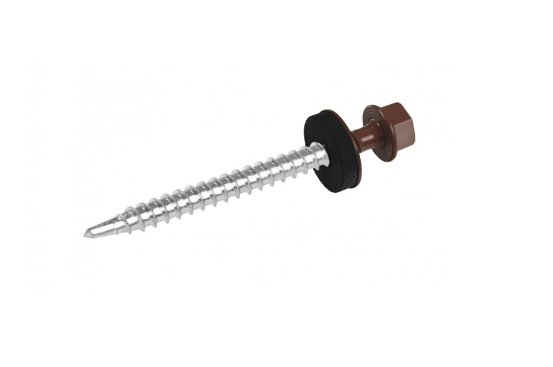 

Саморез кровельный 4.8х70 RAL 8017 по дереву ETANCO 100 шт