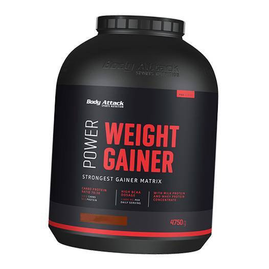 

Гейнер, Power Weight Gainer, Body Attack 4750г Банан (30251001)