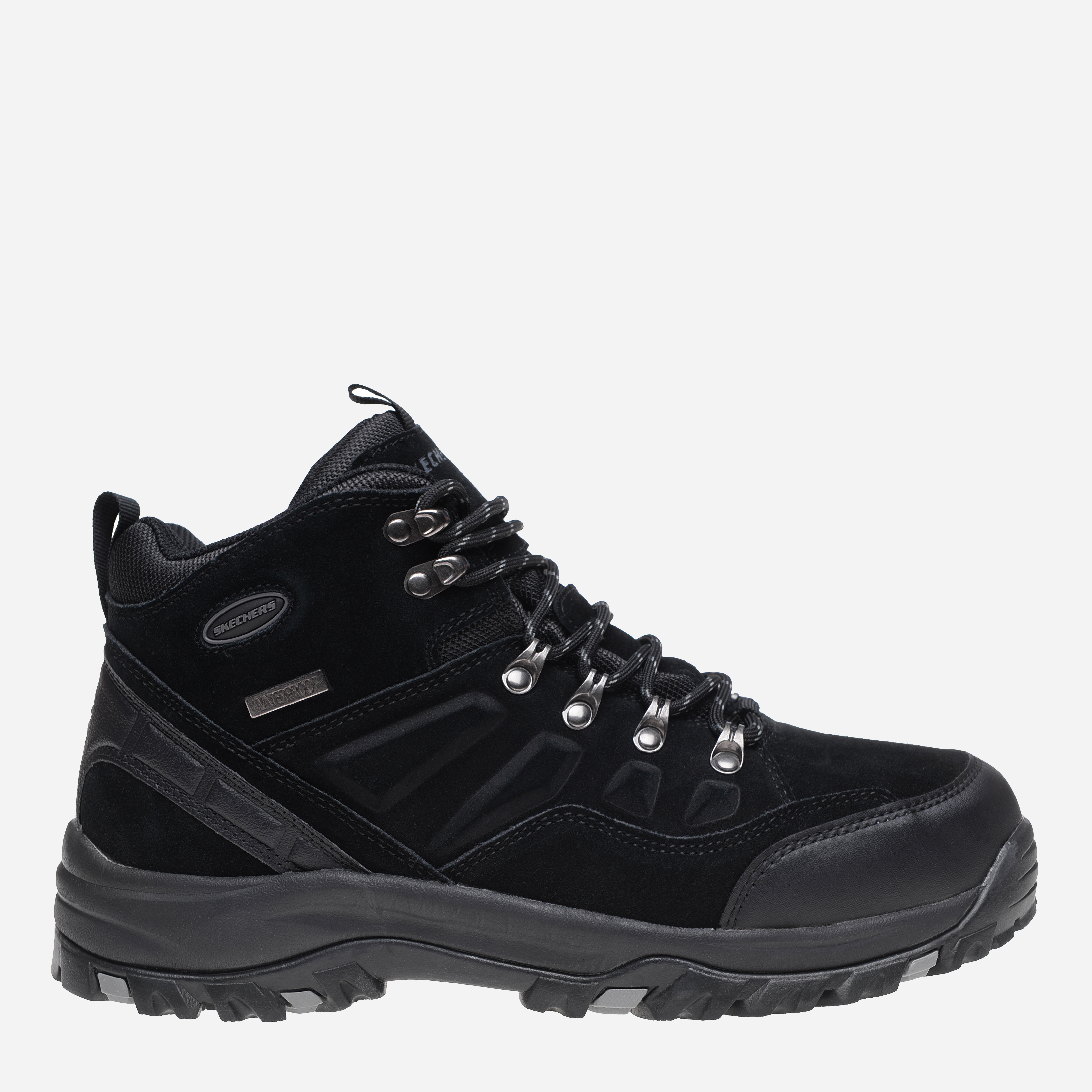 Акція на Чоловічі черевики Skechers 64869 BLK 46 (12US) 30 см Чорні від Rozetka