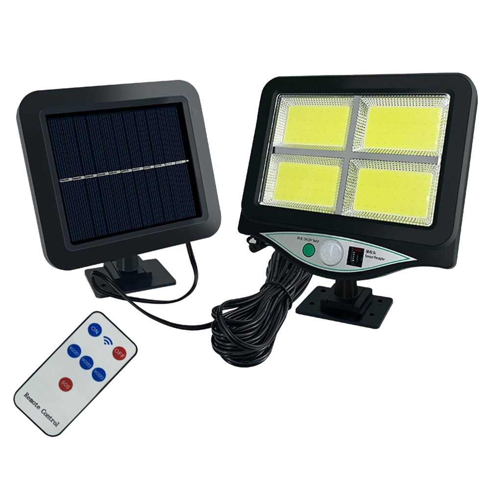 

Уличный светильник фонарь Solar ligh BL BK-128-4COB/ 9892 на солнечной батарее с датчиком движения и пультом аккумуляторный