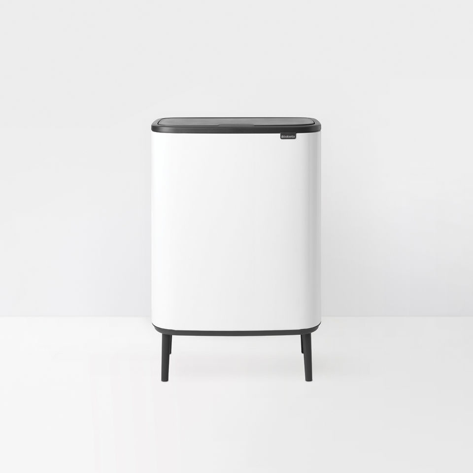 

Мусорный бак Brabantia Touch Bin Bo белый 60л 130205