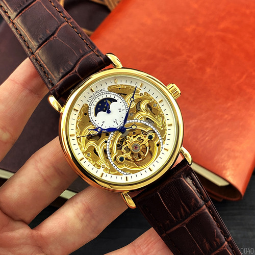 

Часы наручные Forsining Gold-Brown