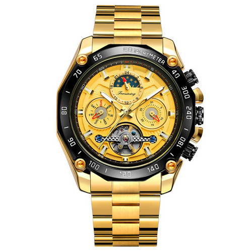 

Часы наручные Forsining 6913 Gold-Black-Gold