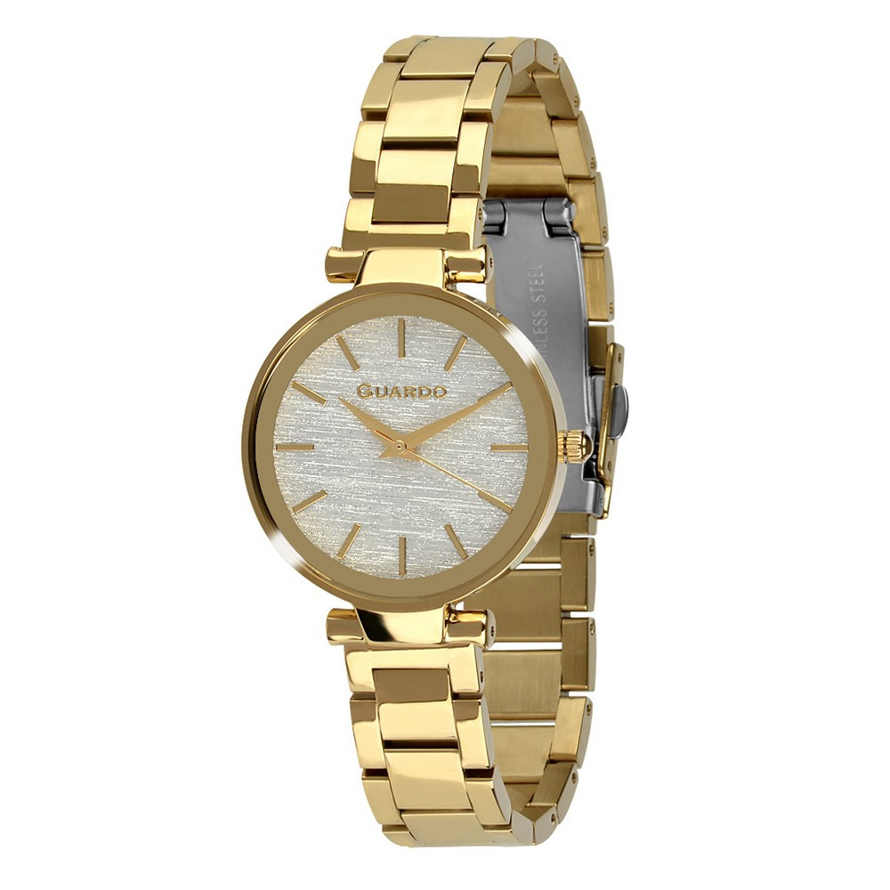 

Часы наручные Guardo 012502-3 Gold-White