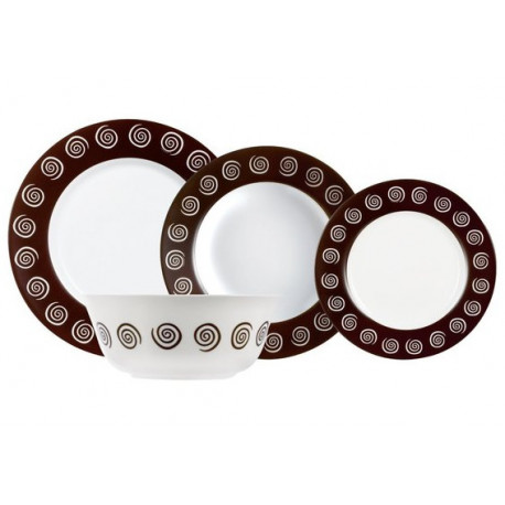 

Сервіз столовий (LM-4867n-4135g) Luminarc Sirocco Brown 19 пр.