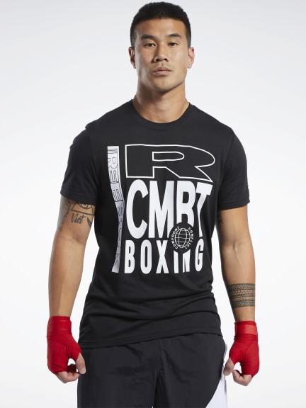 

Футболка Reebok Combat Boxing Tee FJ5333  Black, Футболка Reebok Combat Boxing Tee FJ5333 XS Black