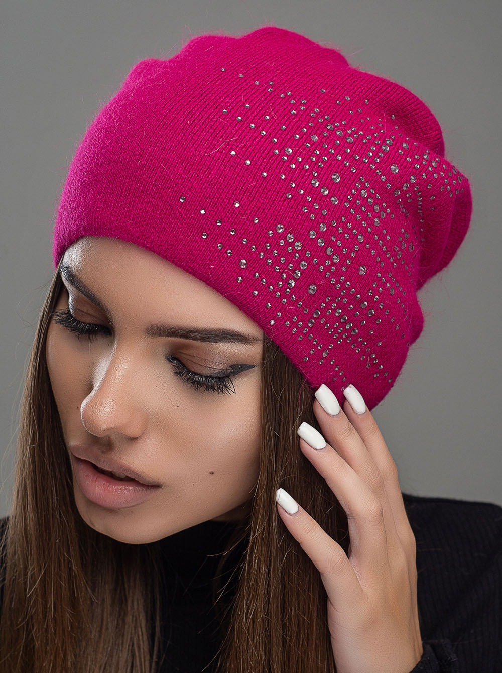 

Шапка Leks/Jolie Алмаз 53-57 Малиновый