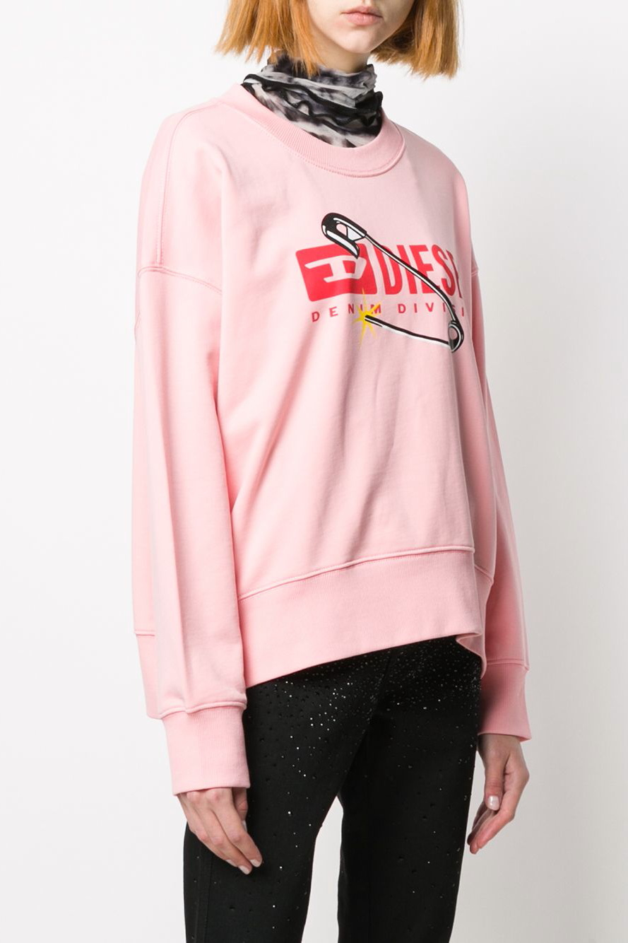 

Свитшот Diesel Pink  розовый, Свитшот Diesel Pink S розовый