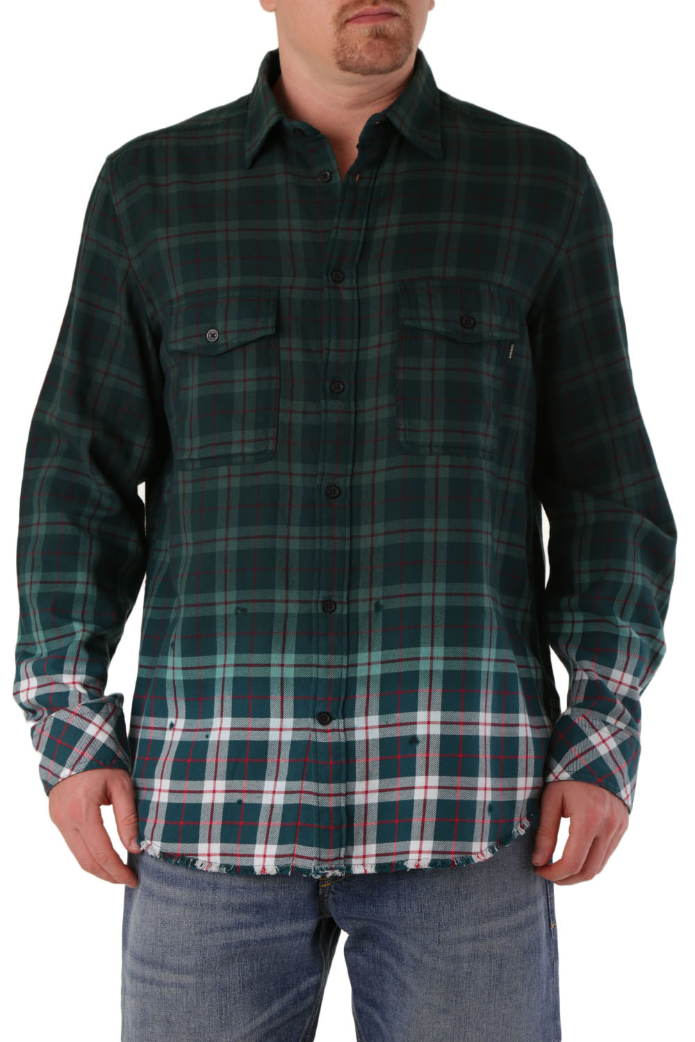 

Рубашка Diesel Green  зеленый, Рубашка Diesel Green L зеленый
