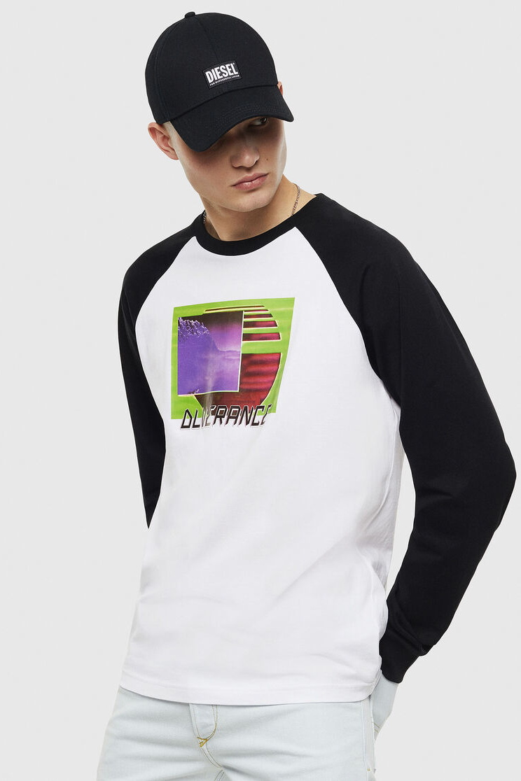 

Лонгслив Diesel White L белый