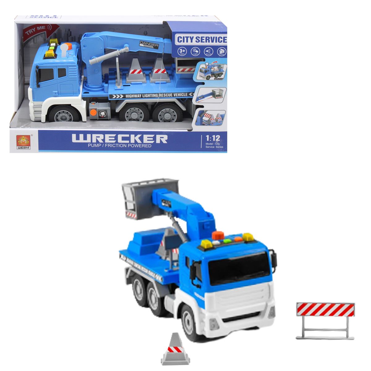 

Машина Автовышка синий WENYI (WY833A/WY833B) (170377)