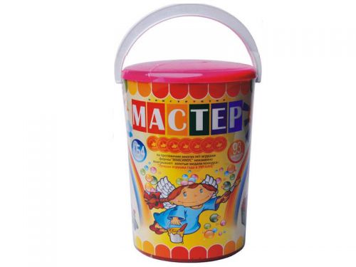 

Конструктор "Мастер", 93 элемента (в ведёрке)