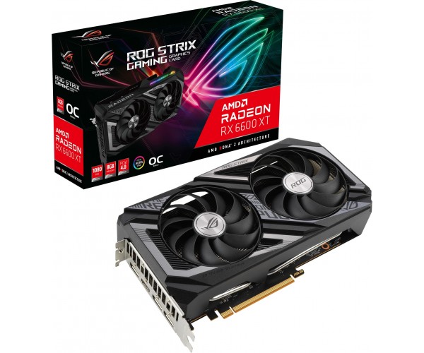 

Видеокарта ASUS ROG Strix Radeon RX 6600 XT Gaming OC 8GB GDDR6 (ROG-STRIX-RX6600XT-O8GGAMING)