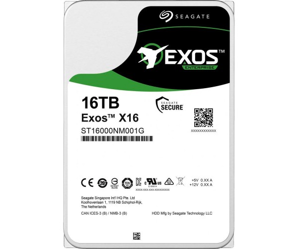 

Жесткий диск Seagate Exos X16 SATA 16 TB (ST16000NM001G)