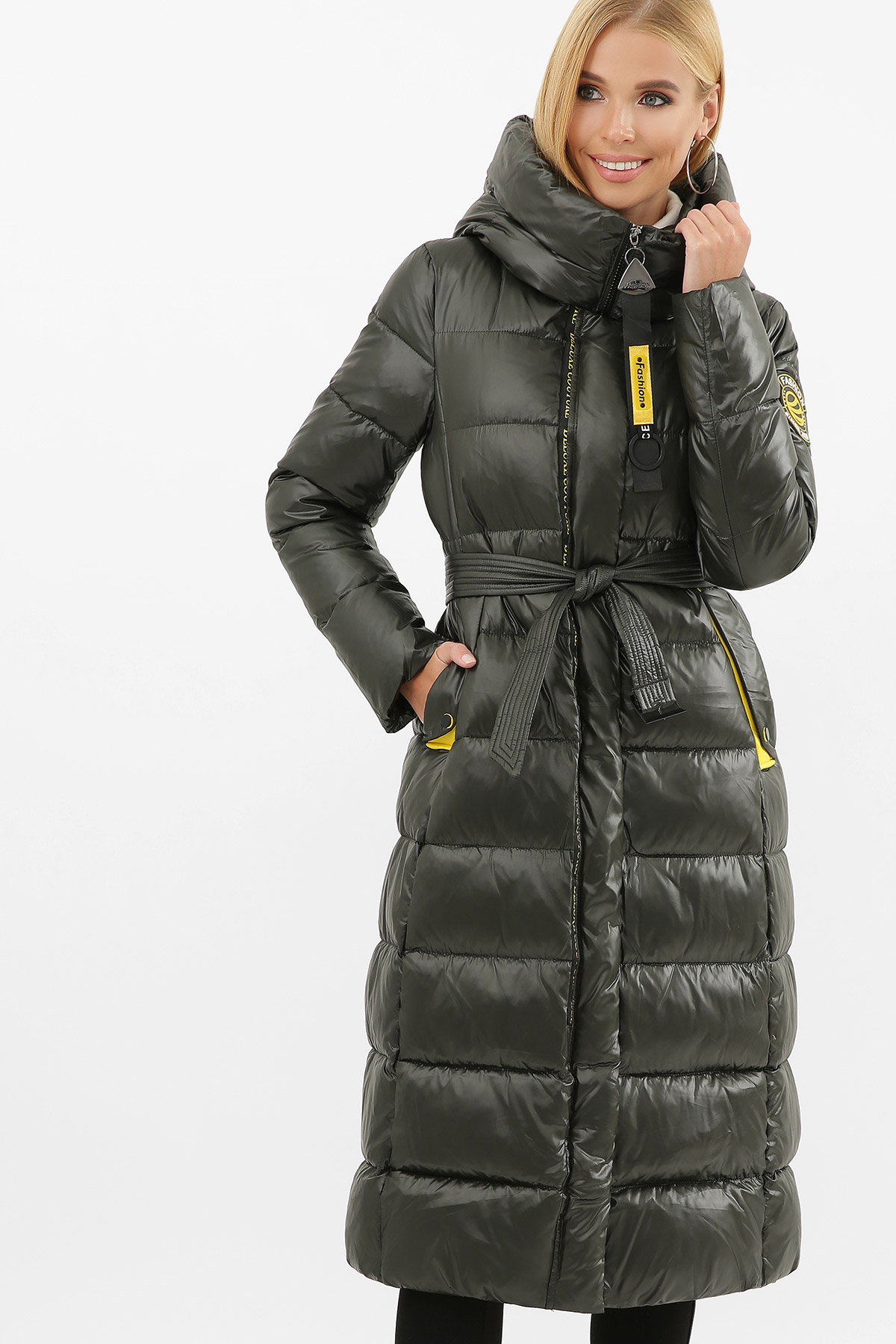 

Куртка женская зимняя цвет зеленый размер 52 FGg_62829