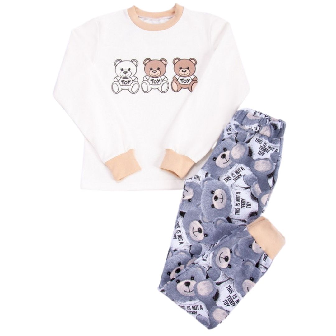 

Пижама для девочки Stylebaby (5203-09сер) Рост 134 см Белый