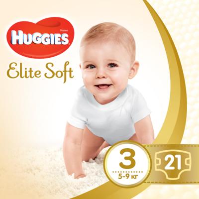 

Подгузник Huggies Elite Soft 3 Small 21 шт (5029053546308). 47984