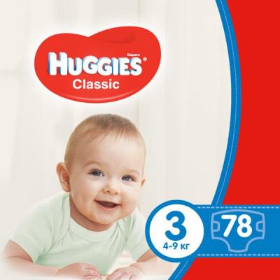 

Подгузник Huggies Classic 3 Mega 78 шт (5029053543116). 47962