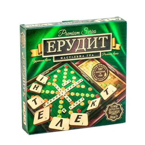 

Настольная игра F&D Эрудит 2в1 РУС+УКР 110 фишек, скрабл. 49079