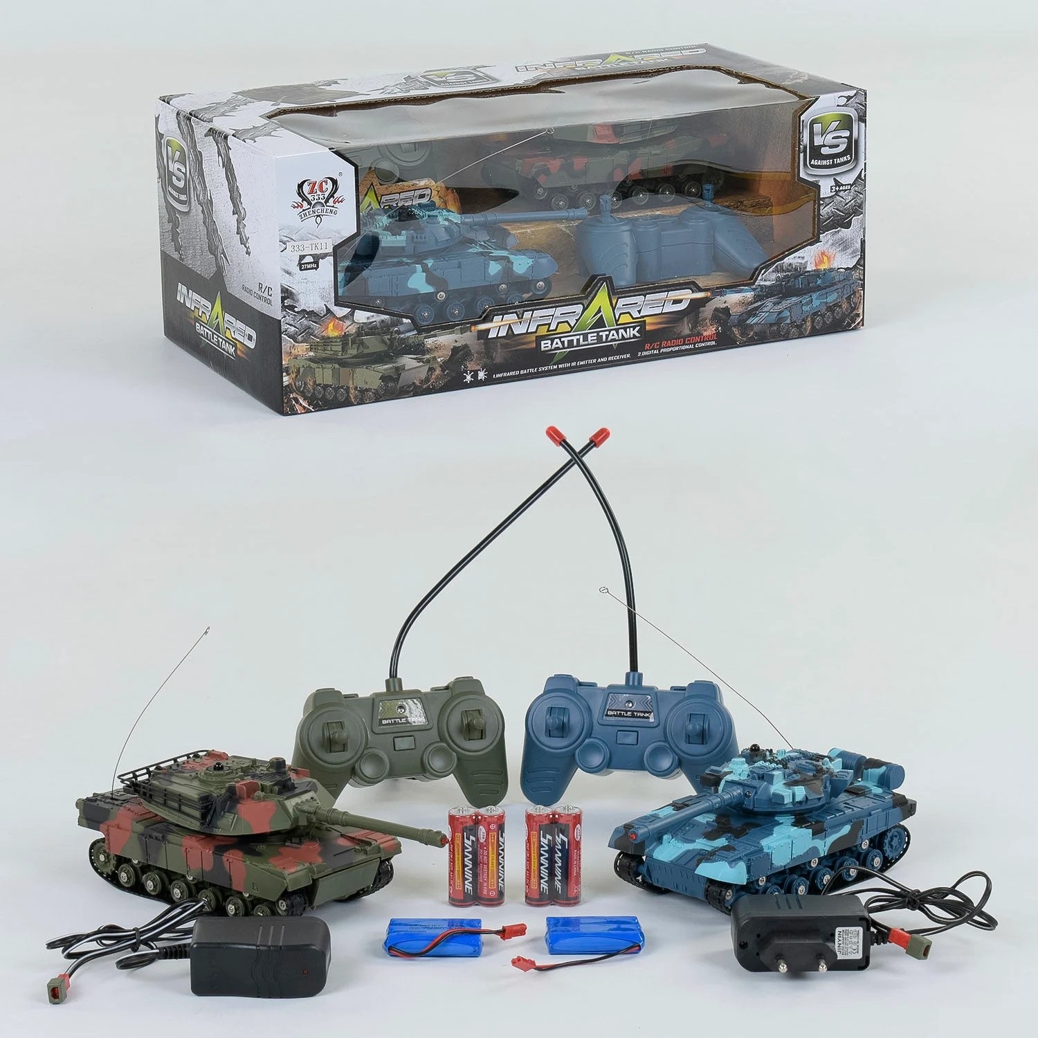

Игровой набор Танковый бой ZHENCHENG 333 - ТК 11 (24) на радтоуправлении Поворотная башня