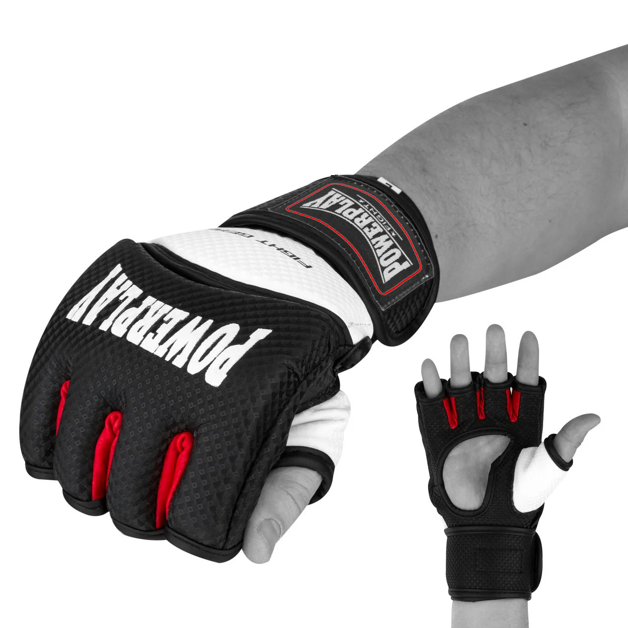 

Перчатки для MMA PowerPlay 3075 Black-White S