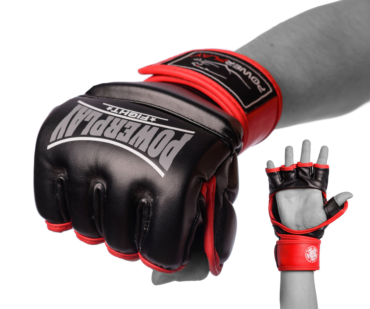 

Перчатки для MMA PowerPlay 3058 Black-Red XL