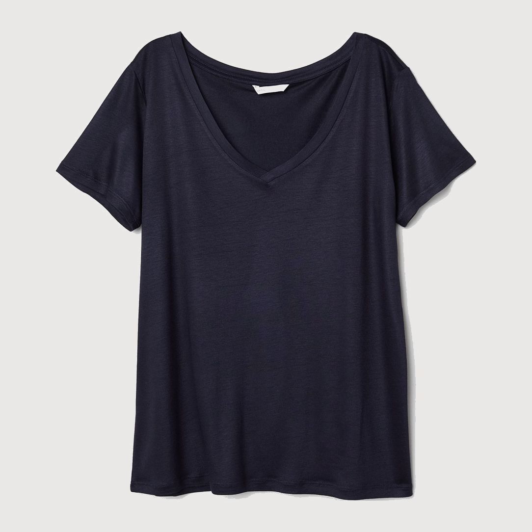 

Футболка H&M 0568137_син  Синяя, Футболка H&M 0568137_син XS Синяя