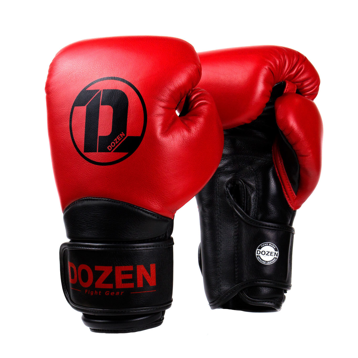 

Боксерские перчатки Dozen Dual Impact Training Boxing Gloves вес 16 унций Красно-черные DZN-BG201126