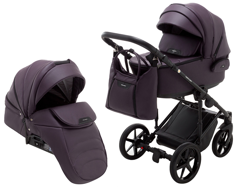 

Коляска 2 в 1 Adamex Porto Light ECO кожа 100% коричневый 625760