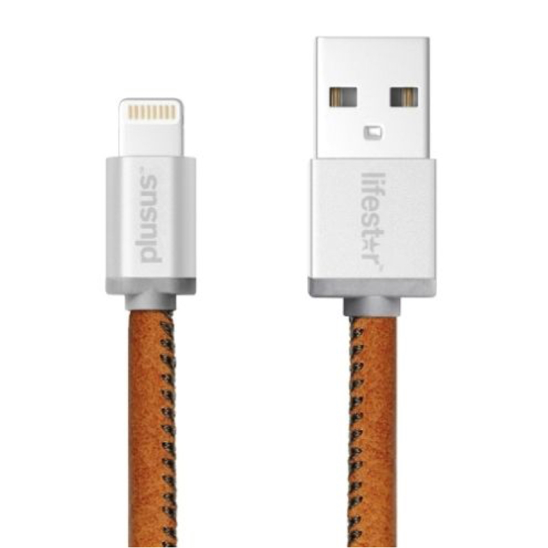 

Кабель Plusus Lightning to USB Lifestar Handcrafted Vintage Tan 0.25 m