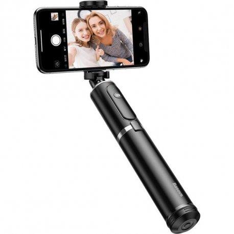 

Держатель выдвижной для селфи Baseus Fully Folding D1S Black/Silver + Bluetooth кнопка SUDYZP-D1S