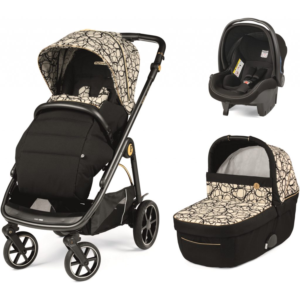 

Коляска Peg-Perego 3 в 1 Veloce Grafic Gold SL Графическое золото (PACK-VEL31SL50RO01)