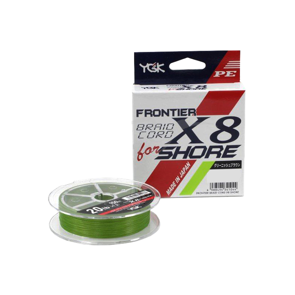 

Шнур YGK Frontier Braid Cord X8 150m Green 1.2/0.185mm 20lb/9.0kg (5545.02.97)