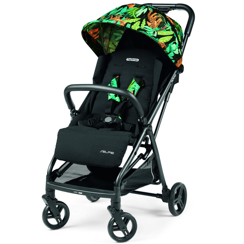 

Коляска Peg-Perego Selfie Jaguars черная с рисунком тропики (IP22000000JL24RO01)