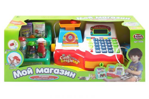 

Кассовый аппарат с микрофоном "Мой магазин" Play Smart. 37767