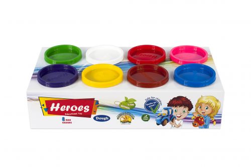 

Набор теста для лепки "Heroes" 8 цветов E Play Toys. 39384