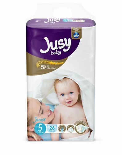 

Детские подгузники "Jusy junior" 5 (11-25 кг) Jusy. 40140
