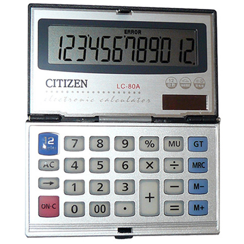 

Калькулятор CITIZEN 80а. 31937
