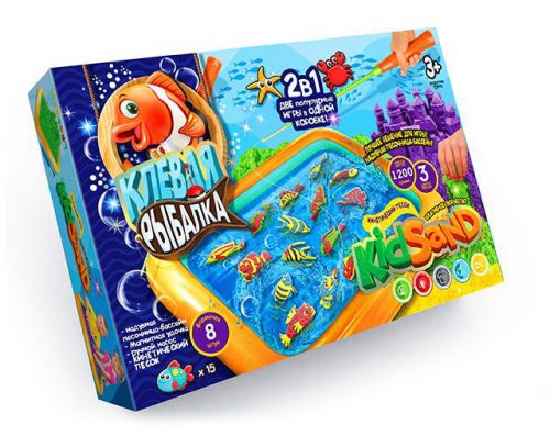 

Игра большая 2 в 1 "Клевая рыбалка + KidSand" (рус) Dankotoys. 35727
