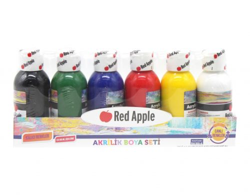 

Краски акриловые, 6 цветов Red Apple. 35400