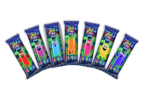 

Тесто для лепки "Bubble Clay "FLUORIC" в брикетах (рус) Dankotoys. 39401