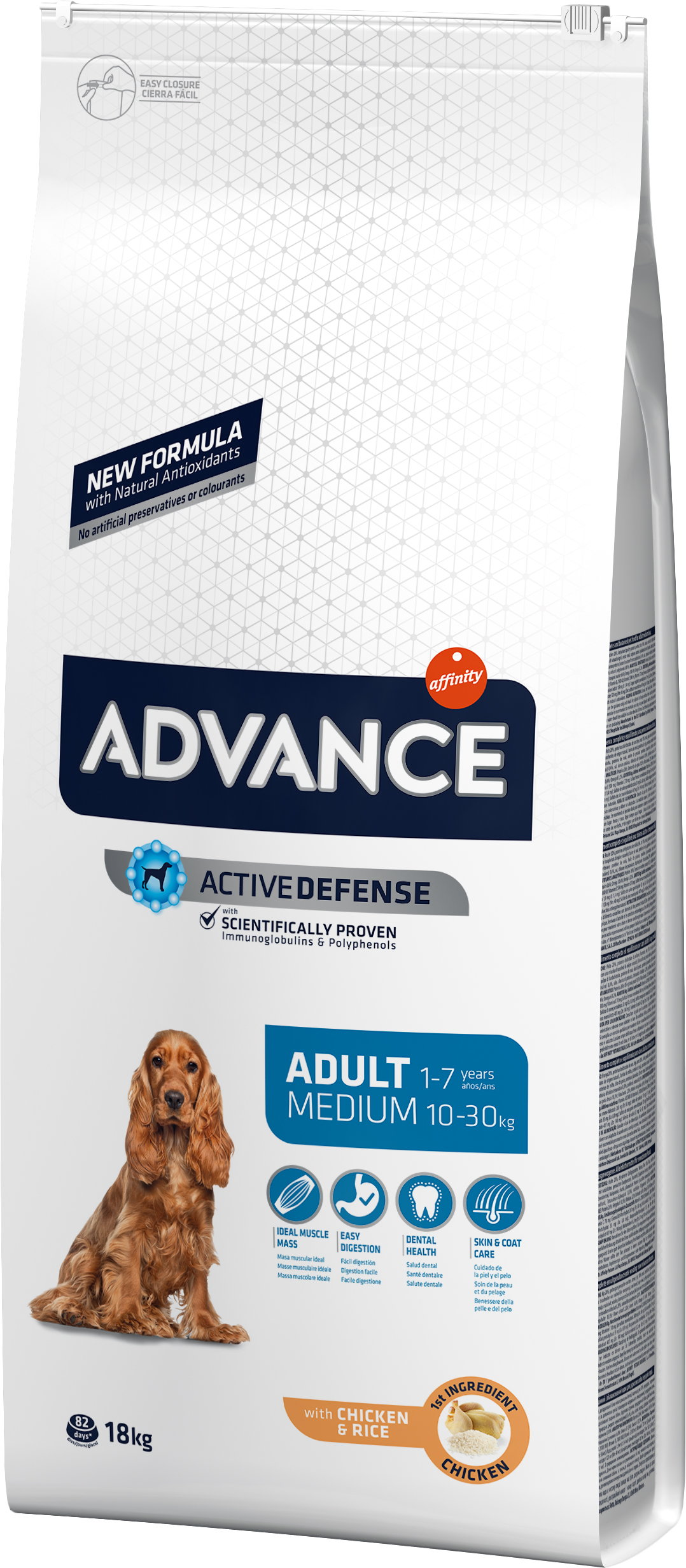 

Сухой корм Advance Medium Adult для взрослых собак средних пород 18 кг (8410650221571)