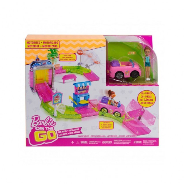 

Набор Barbie Mattel On the GO Автомойка
