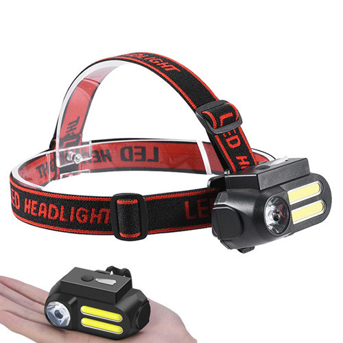 

Фонарь налобный BL-611-1LM+2COB, ЗУ micro USB, 1x18650 Lux. 32521