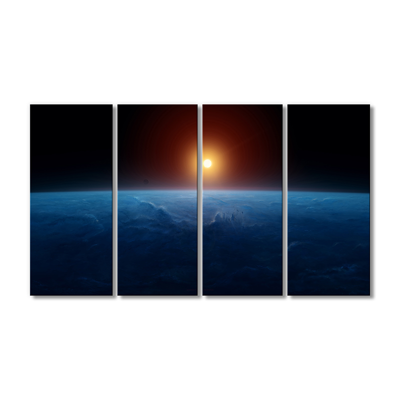 

Модульная картина Artel «Восход солнца на земле» 4 модуля 90x135 см