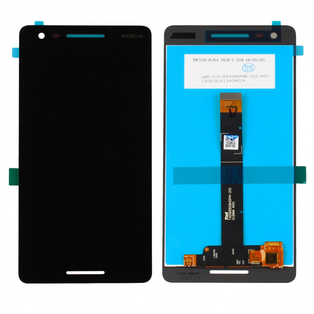 

Дисплей для Nokia 2.1 TA-1080, TA-1084, TA-1086, TA-1092, TA-1093 с сенсором (тачскрином) черный