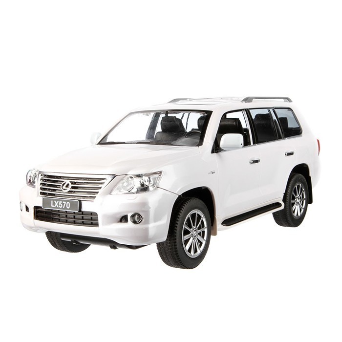 

Коллекционная машинка Джип Лексус Hui Quan Lexus LX570 на радиоуправлении 1:14 Белый